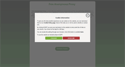 Desktop Screenshot of freeanonymousproxy.net