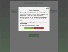 Tablet Screenshot of freeanonymousproxy.net